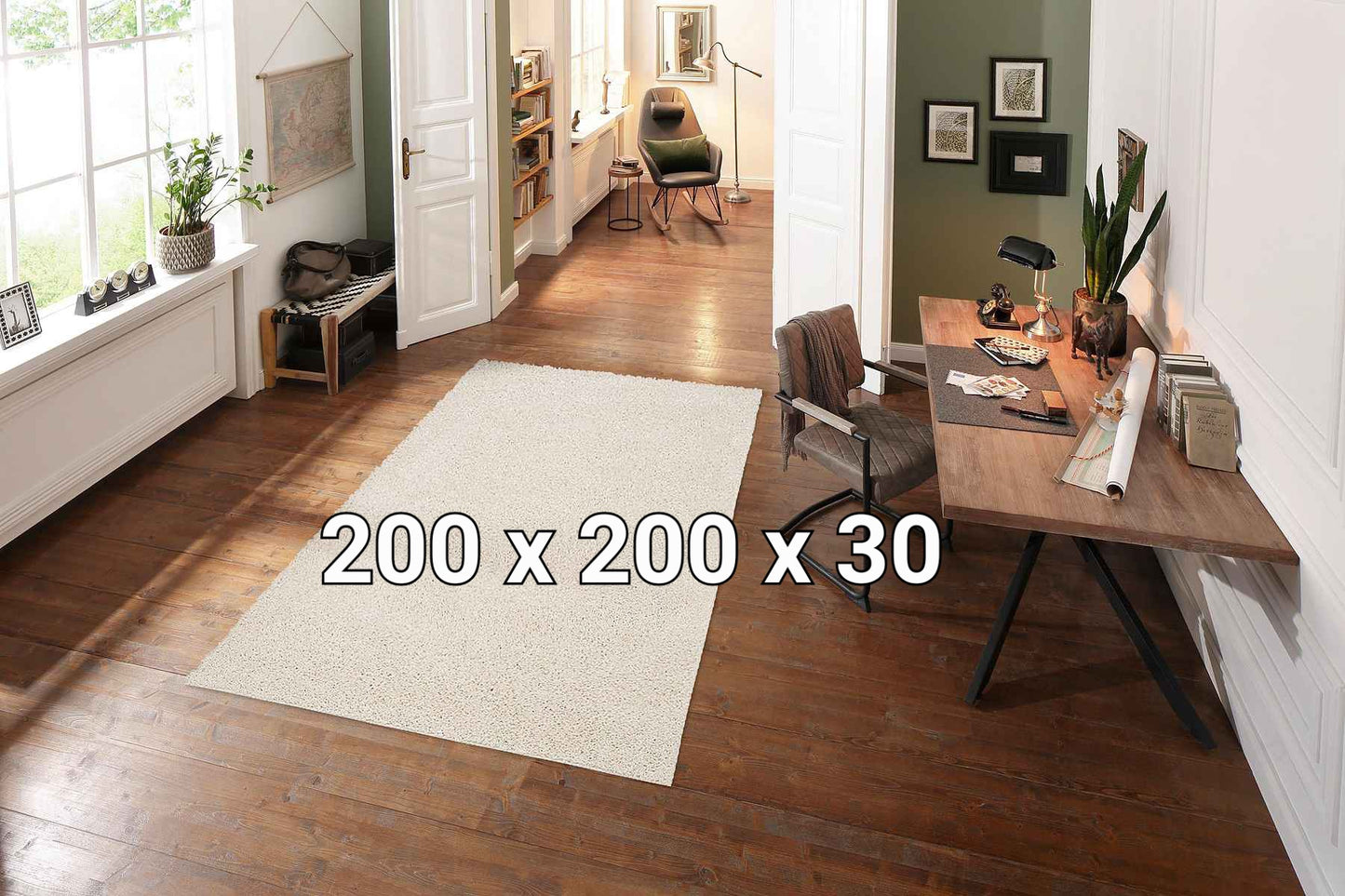Teppich Hochflor > Shaggy Soft natur 200 < Bruno Banani, besonders weich und kuschelig, idealer Teppich für Wohnzimmer, Schlafzimmer & Kinderzimmer
