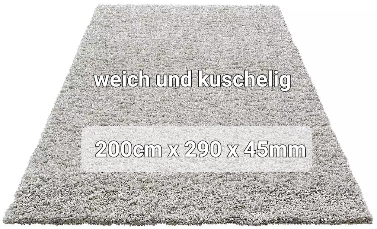 Hochflor-Teppich »Viva«, Home affaire, Höhe 45 mm, Uni Farben, einfarbig, besonders weich und kuschelig, idealer Teppich für Wohnzimmer & Schlafzimmer