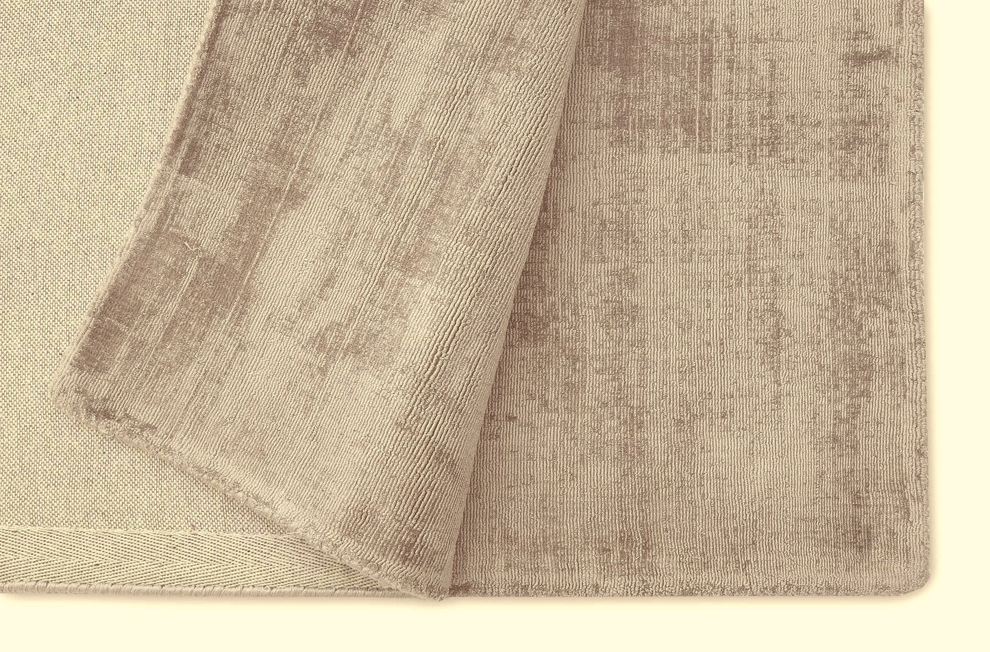 Teppich »Esha-Beige 300«, rechteckig, eleganter Kurzflorteppich, Seiden-Optik, einfarbig, weiche Viskose