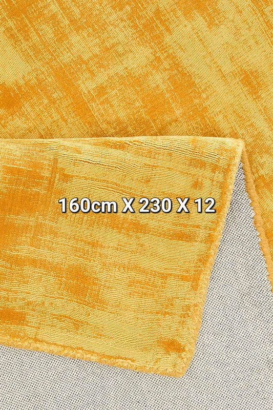 Teppich »Soley Gold«, Leonique, rechteckig, Höhe 12 mm, Seiden-Optik, einfarbig, weiche Viskose, Kurzflor-Teppich