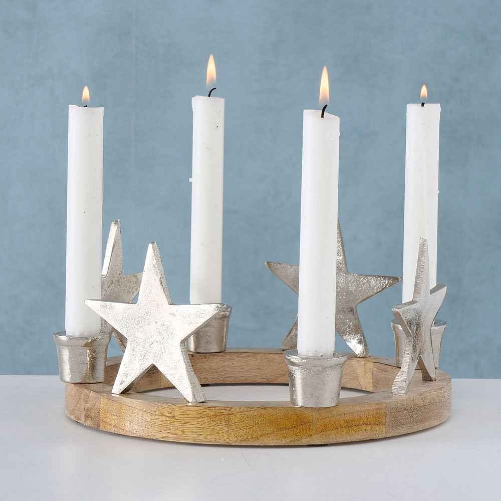 Kerzenhalter »Hemlund« (1 St), Adventsleuchter, 4-flammig, Ø ca. 26 cm / kostenloser Versand